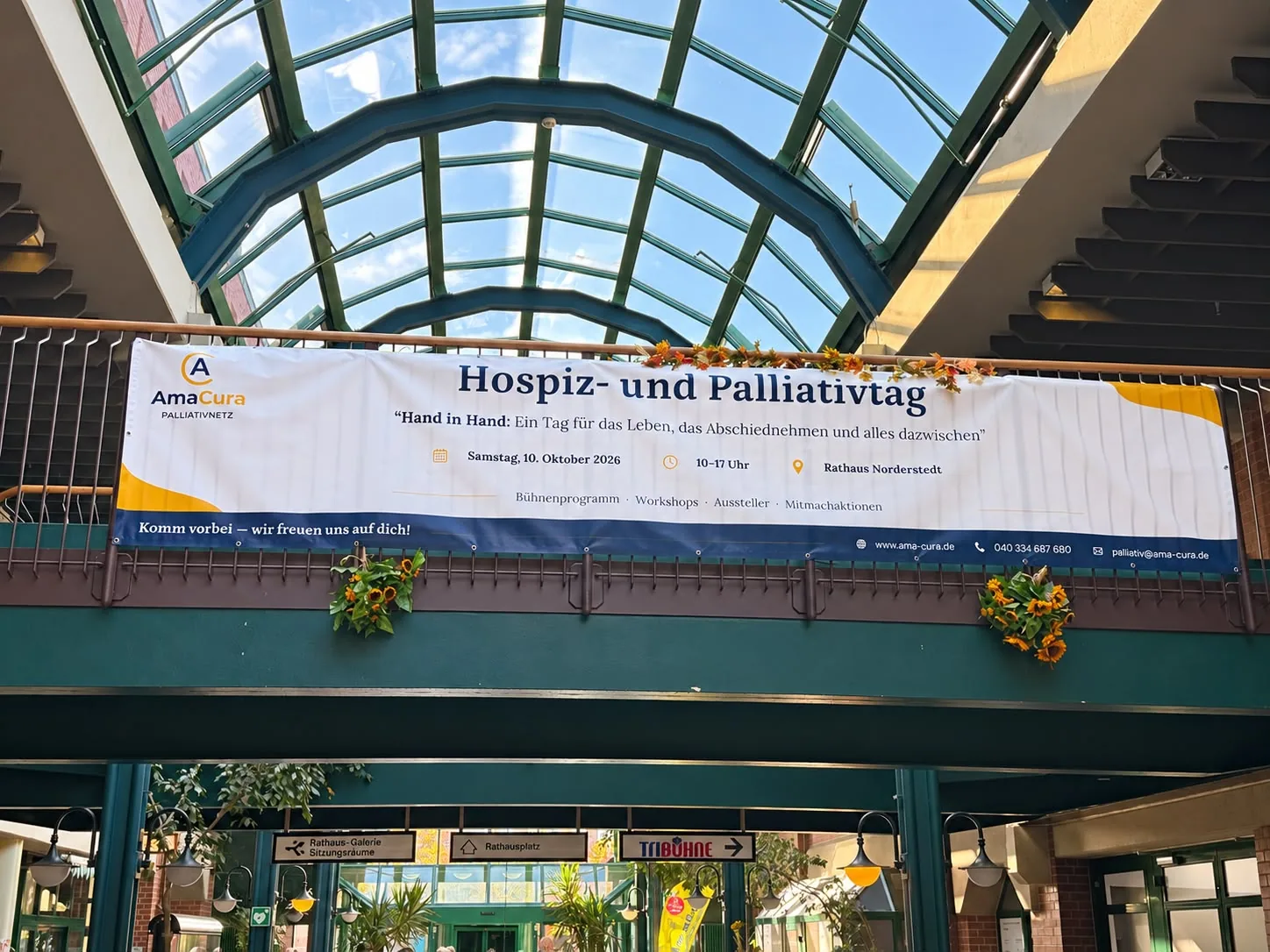 Banner von AmaCura zum Hospiz- und Palliativtag