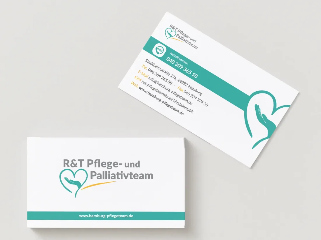 Visitenkarten für das R&T Pflege- und Palliativteam